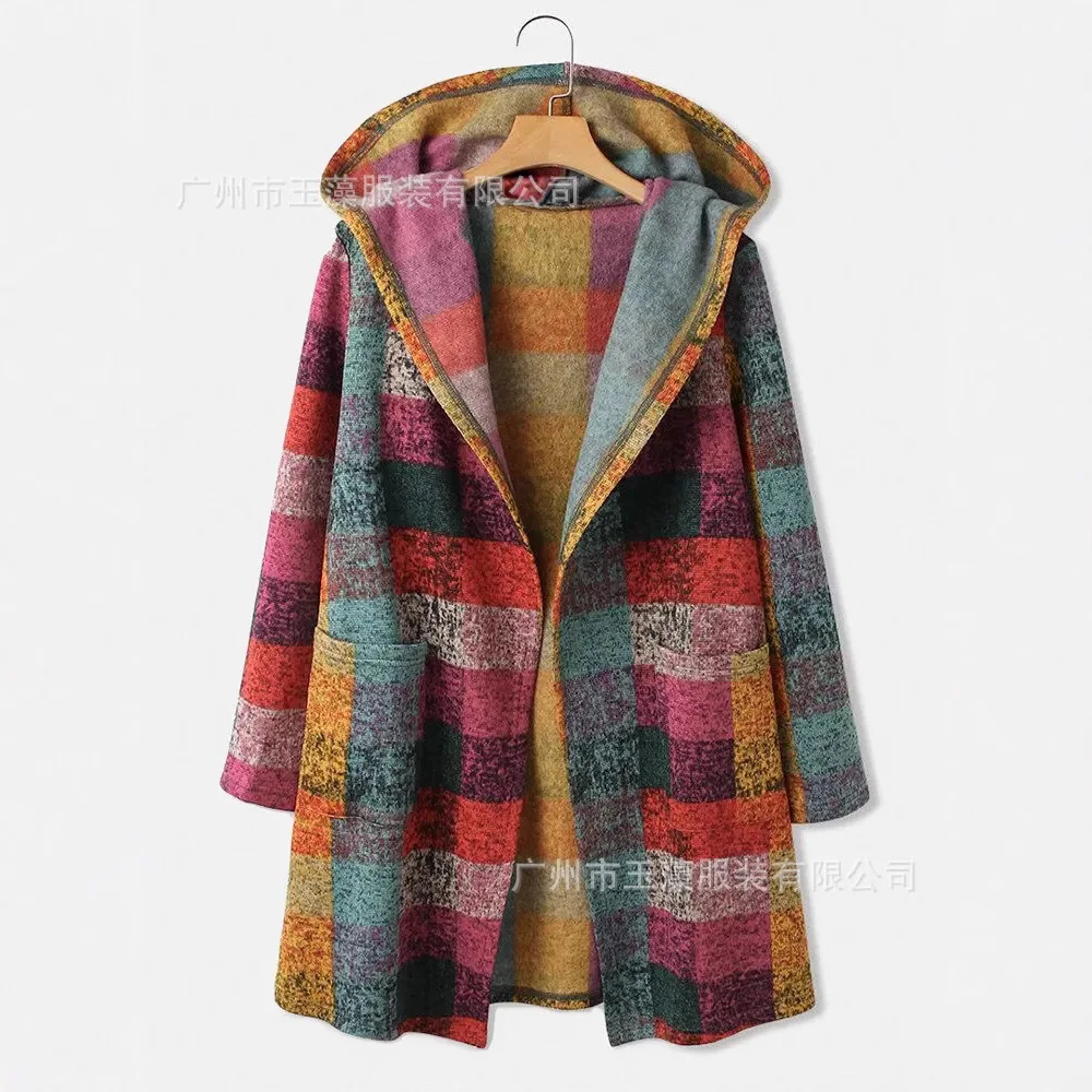 2025 Women's Grid Vintage Plaid Print Hooded Sweater Cardigan Grab Jacket
2025 Women's Grid Vintage Plaid Print Hooded Sweater Cardigan Grab Jacket