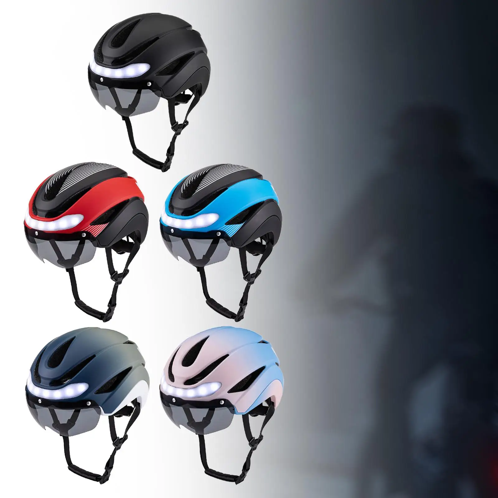 Bike Helmet with Light Cycling Helmet Adjustable Shock Absorbing Lightweight Modern Bicycle Helmet for Biking Inline Skating
Bike Helmet with Light Cycling Helmet Adjustable Shock Absorbing Lightweight Modern Bicycle Helmet for Biking Inline Skating