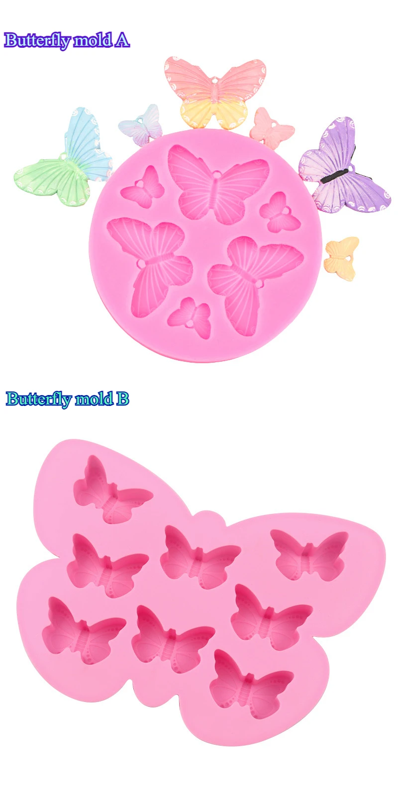 VERIDIAN Butterfly Silicone Mold Cake Dessert Decoration Chocolate Fondant Mold Drop Adhesive Soil Gypsum Silicone Mold
VERIDIAN Butterfly Silicone Mold Cake Dessert Decoration Chocolate Fondant Mold Drop Adhesive Soil Gypsum Silicone Mold