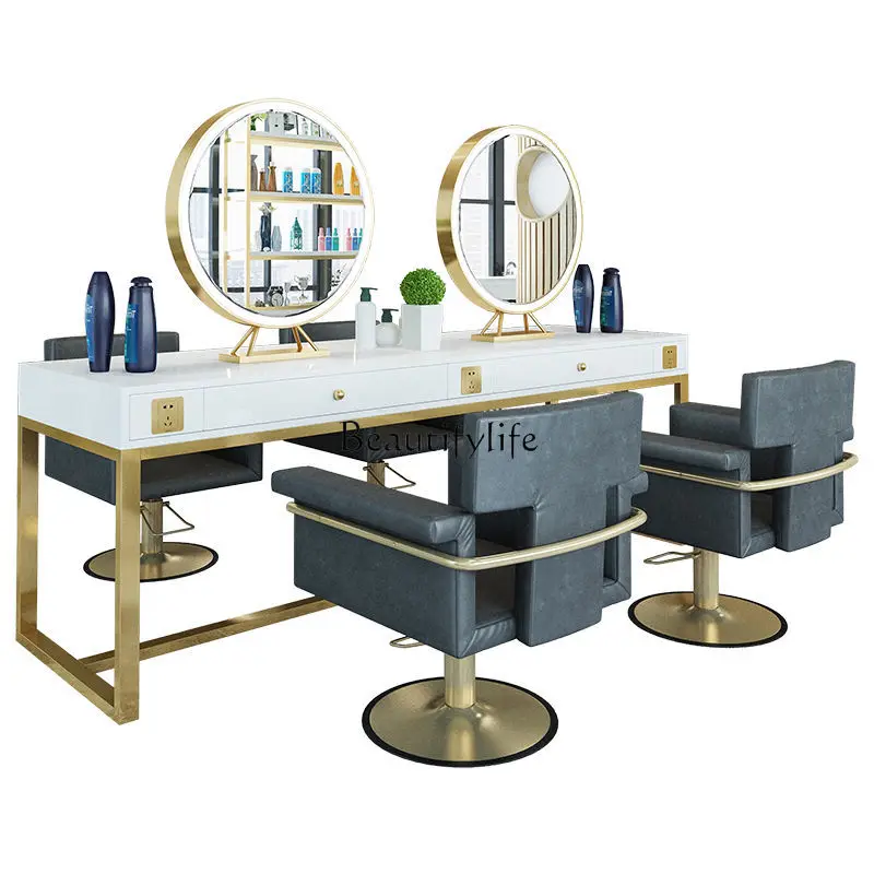 Beauty Salon for Hair Salon Marble Hot Dyeing Table All-in-One Cabinet Makeup Mirror Table
Beauty Salon for Hair Salon Marble Hot Dyeing Table All-in-One Cabinet Makeup Mirror Table
