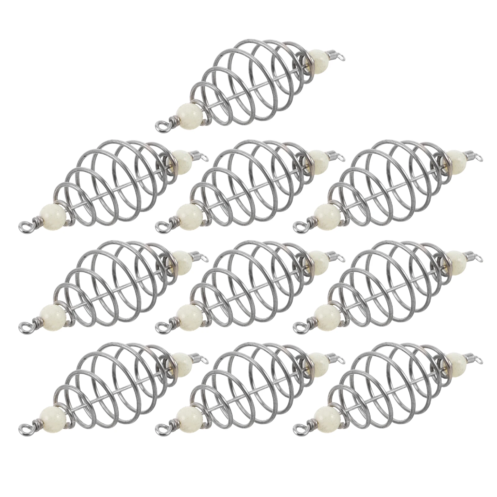 10pcs Spring Bait Cage Stainless Steel Fishing Trap Hook Carp Coarse Lure Feeder Bait Holder Basket
10pcs Spring Bait Cage Stainless Steel Fishing Trap Hook Carp Coarse Lure Feeder Bait Holder Basket