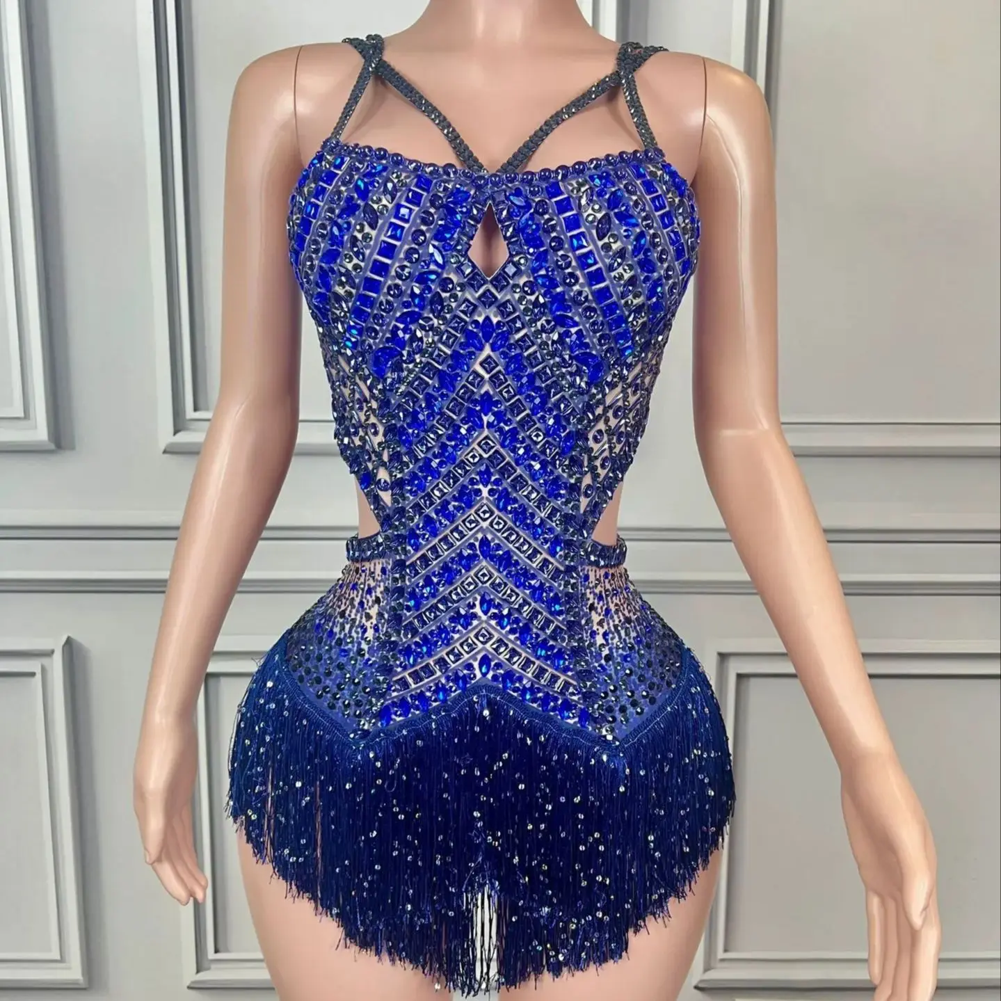 Midnight Rain Luxury Tassel Blue High Fork jumpsuit Concert Support Service
Midnight Rain Luxury Tassel Blue High Fork jumpsuit Concert Support Service