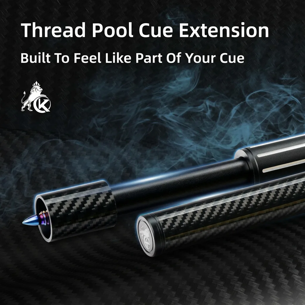 KONLLEN Professional 3K Carbon Fiber Pool Cue Extension Threaded Bullet Joint No Balance Shift Smooth Adjustment Billiard Tool
KONLLEN Professional 3K Carbon Fiber Pool Cue Extension Threaded Bullet Joint No Balance Shift Smooth Adjustment Billiard Tool