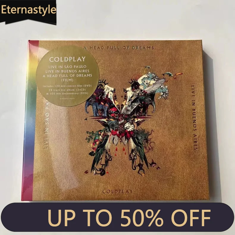 Classic British Rock Bands Cold-play《A Head Full of Dreams》Live in São Paulo & Buenos Aires 2CD+DVD Deluxe Version Music Gifts
Classic British Rock Bands Cold-play《A Head Full of Dreams》Live in São Paulo & Buenos Aires 2CD+DVD Deluxe Version Music Gifts