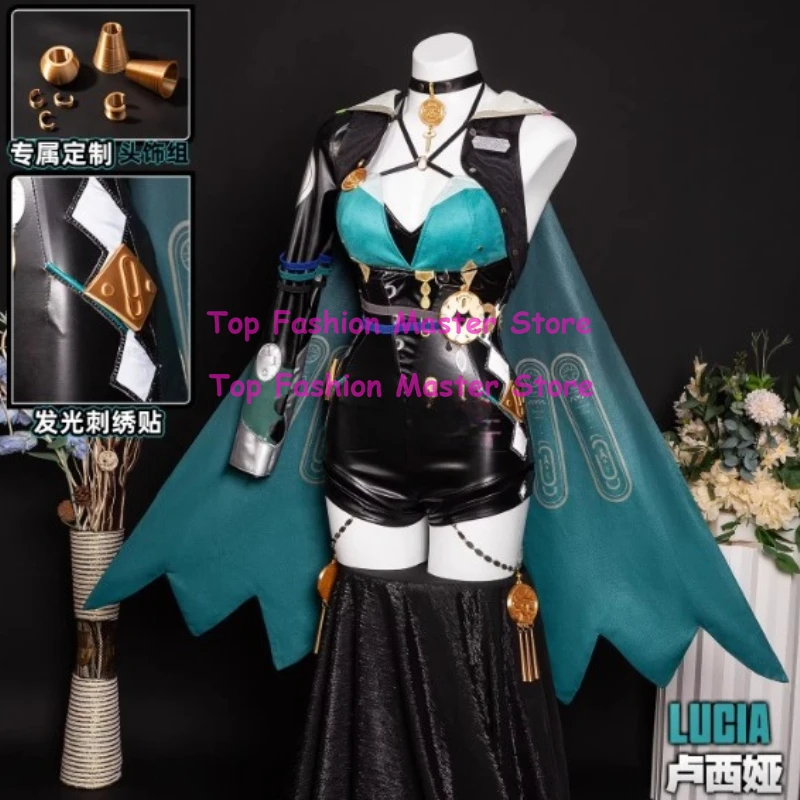 ZZZ Game Zenless Zone Zero Lucia Elowen Cosplay Costume Agent Women Halloween Party Coat skirt Headwear props Lucia Outfit
ZZZ Game Zenless Zone Zero Lucia Elowen Cosplay Costume Agent Women Halloween Party Coat skirt Headwear props Lucia Outfit
