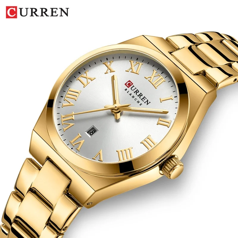 CURREN 9095 Elegant Women's Quartz Watch Simple Calendar Luminous Stainless Steel Strap Waterproof Casual Luxury Ladies Watches
CURREN 9095 Elegant Women's Quartz Watch Simple Calendar Luminous Stainless Steel Strap Waterproof Casual Luxury Ladies Watches