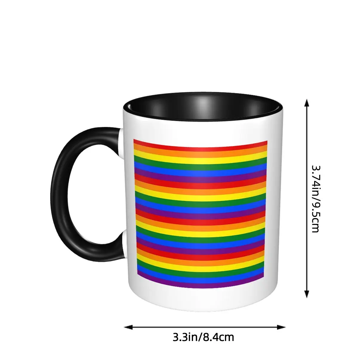 Rainbow Pride Flag Mug Funny Ceramic Coffee Cups Tea Mugs Milk Cup Drinkware Gifts for Woman Man
Rainbow Pride Flag Mug Funny Ceramic Coffee Cups Tea Mugs Milk Cup Drinkware Gifts for Woman Man