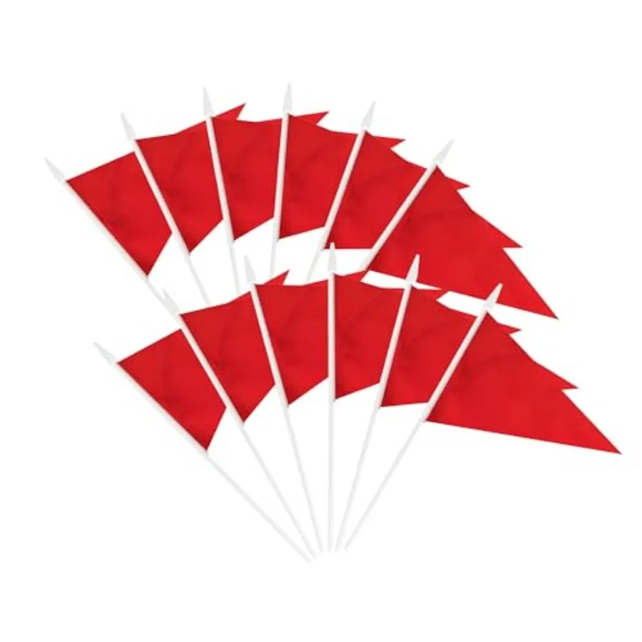 12 Pack Pennant Flags Small Mini Hand Held Solid Color Pennant On Sticks Flags with 12.6"Solid Pole and Spear Top, Party Events
12 Pack Pennant Flags Small Mini Hand Held Solid Color Pennant On Sticks Flags with 12.6"Solid Pole and Spear Top, Party Events