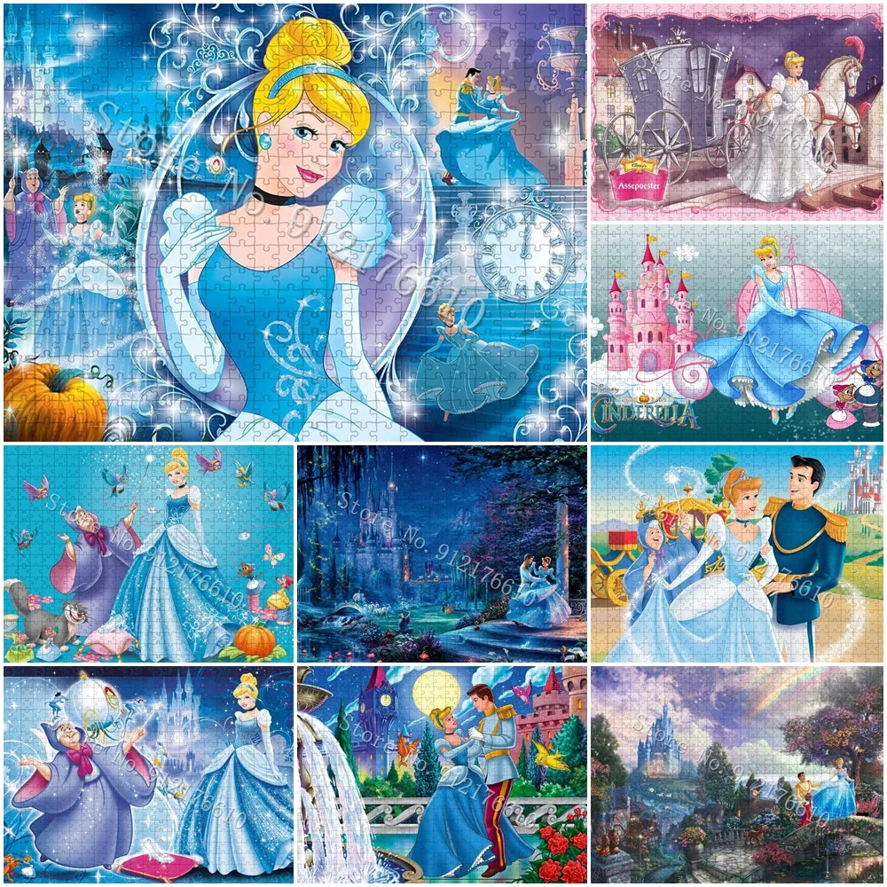 Cinderella 300/500/1000 Pieces Jigsaw Puzzles Disney Princess Paper Puzzles for Adult Education Decompression Family Game Toys
Cinderella 300/500/1000 Pieces Jigsaw Puzzles Disney Princess Paper Puzzles for Adult Education Decompression Family Game Toys