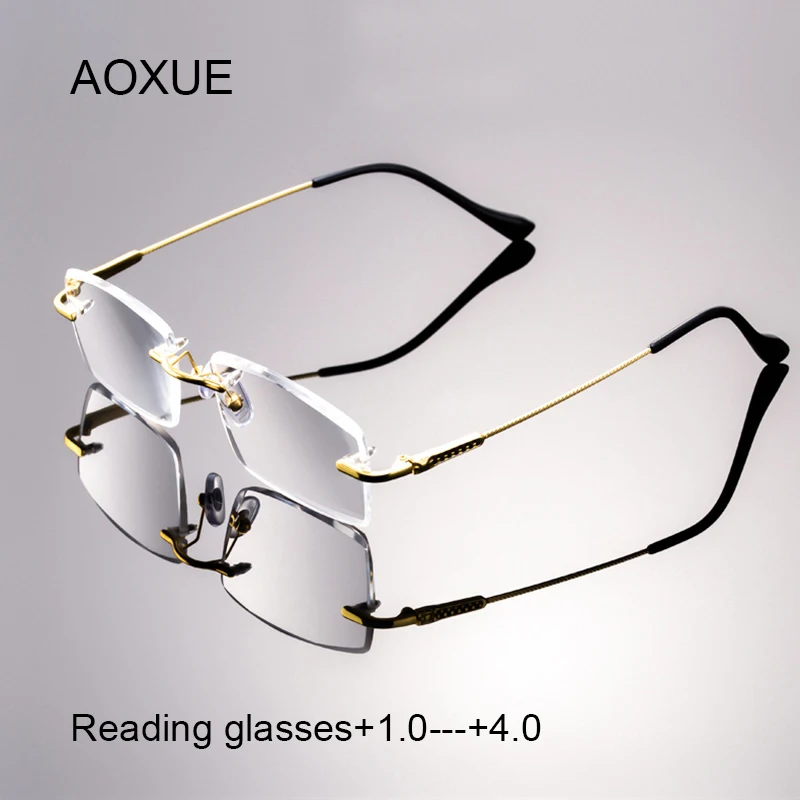 Natural Crystal Stone Rimless Glass Reading Glasses Man Women Readers Eyeglasses Presbyopic Diopter +1.0 +4.0 Moisturizing Eye
Natural Crystal Stone Rimless Glass Reading Glasses Man Women Readers Eyeglasses Presbyopic Diopter +1.0 +4.0 Moisturizing Eye