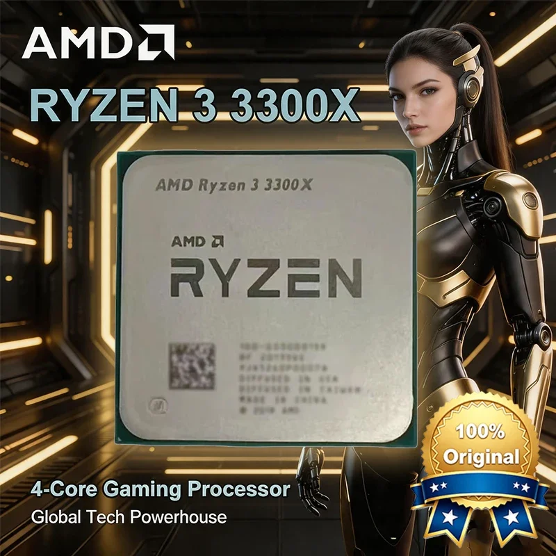 AMD Ryzen 3 3300X R3 3300X 3.8 GHz Quad-Core Eight-Thread 65W CPU Processor L3=16M 100-000000159 Socket AM4 65W Bulk Loose Pie
AMD Ryzen 3 3300X R3 3300X 3.8 GHz Quad-Core Eight-Thread 65W CPU Processor L3=16M 100-000000159 Socket AM4 65W Bulk Loose Pie