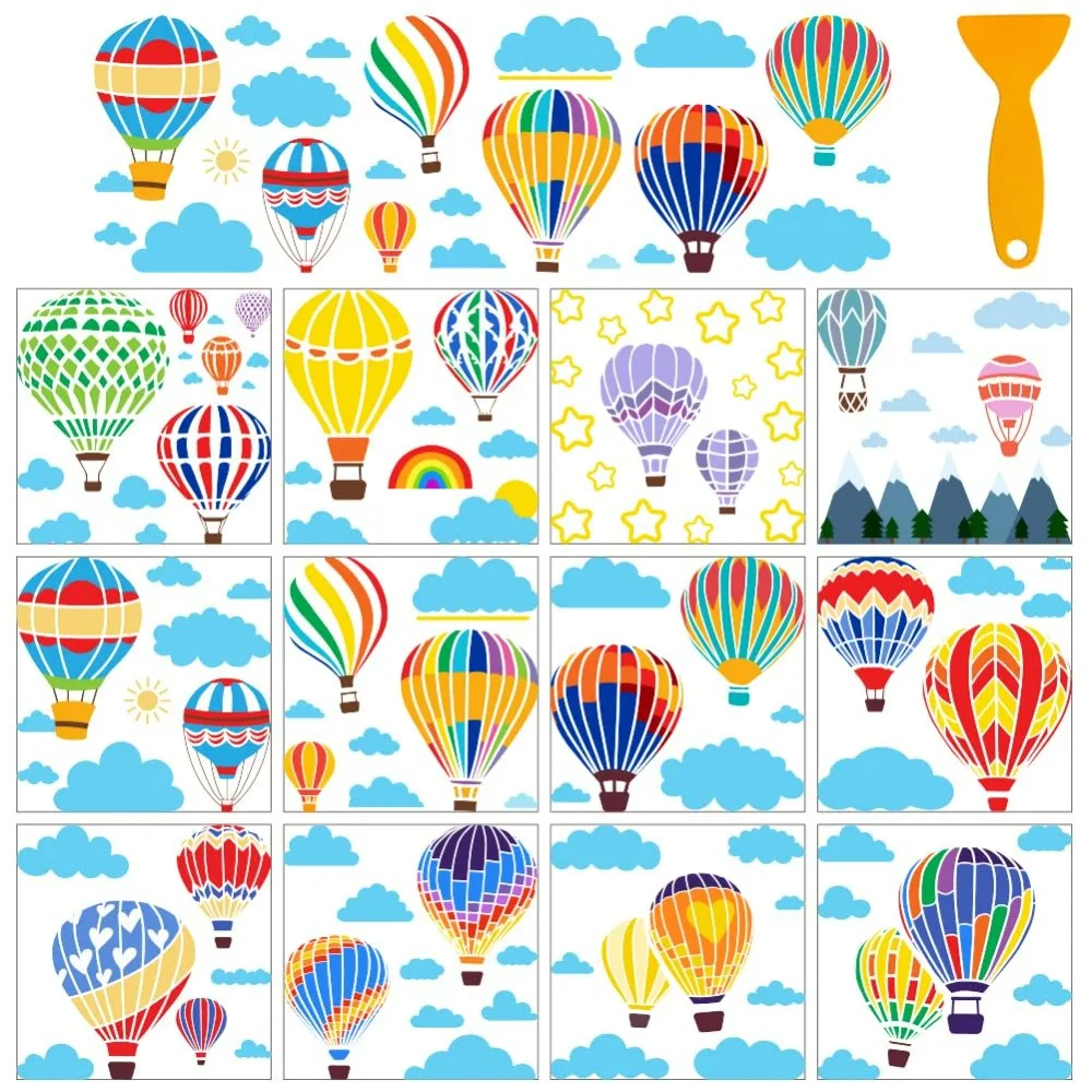 12 листов переводных наклеек со скребком, наклейки на воздушные шары с цветным силуэтом воздушного шара Радуга
12 листов переводных наклеек со скребком, наклейки на воздушные шары с цветным силуэтом воздушного шара Радуга