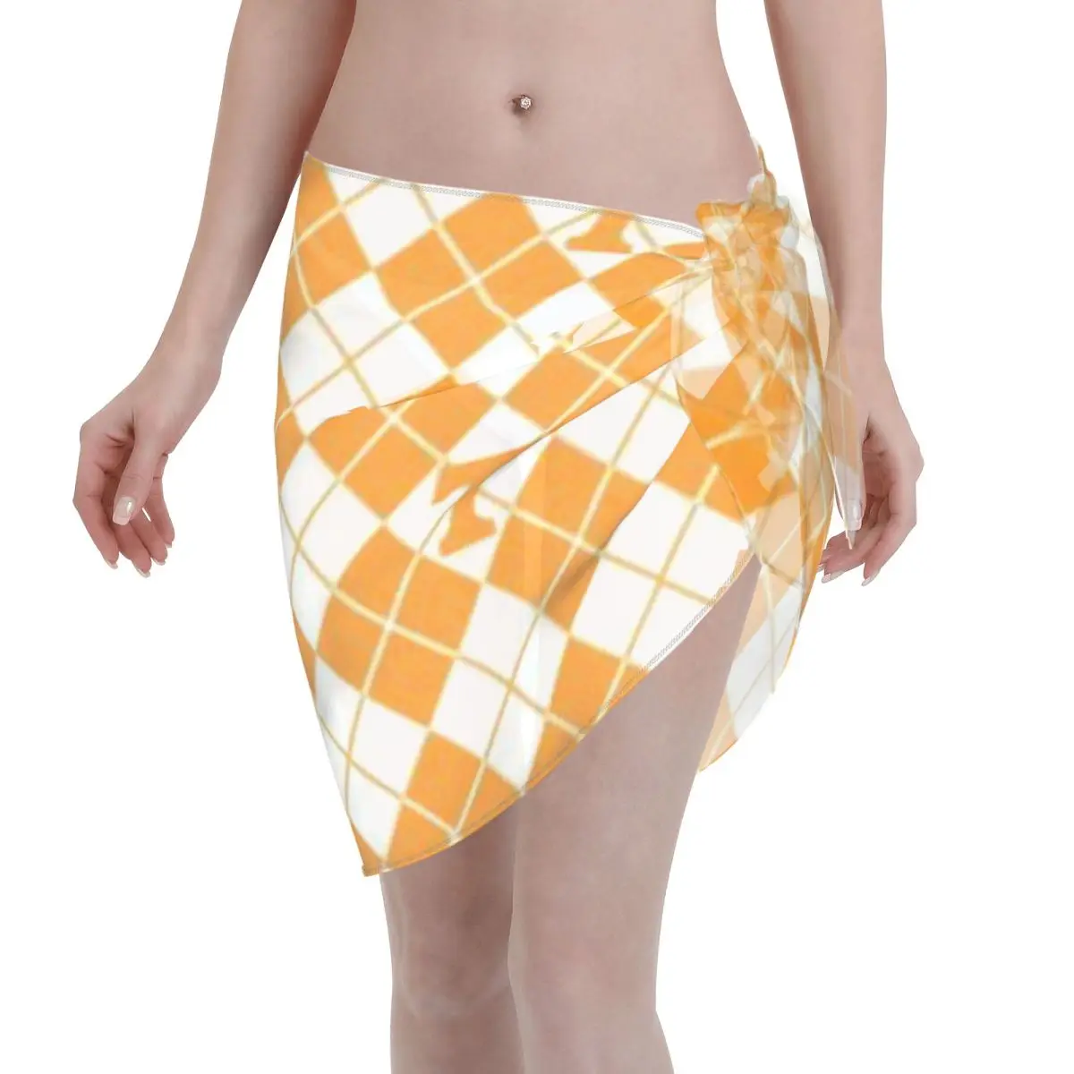 Promotion Orange And White Checkerboard Women's Beach Wrap SkirtShopping Coastal Town Swimwear Cover Up
Promotion Orange And White Checkerboard Women's Beach Wrap SkirtShopping Coastal Town Swimwear Cover Up
