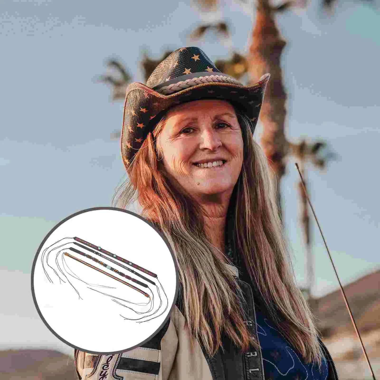 4 Pcs Hat Decorative Bands for Beach Straw Hats Unisex Polyester Fiber Replacement Sweatband Trim Practical Elegant
4 Pcs Hat Decorative Bands for Beach Straw Hats Unisex Polyester Fiber Replacement Sweatband Trim Practical Elegant