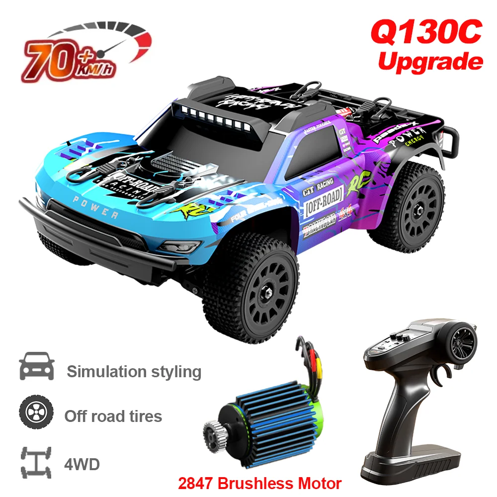 Q130C RC Car Brushless Strong Powerful Remote Control Vehicle 75km/h High Speed 4WD Off-road Climbing Crawler Toys for Adults
Q130C RC Car Brushless Strong Powerful Remote Control Vehicle 75km/h High Speed 4WD Off-road Climbing Crawler Toys for Adults