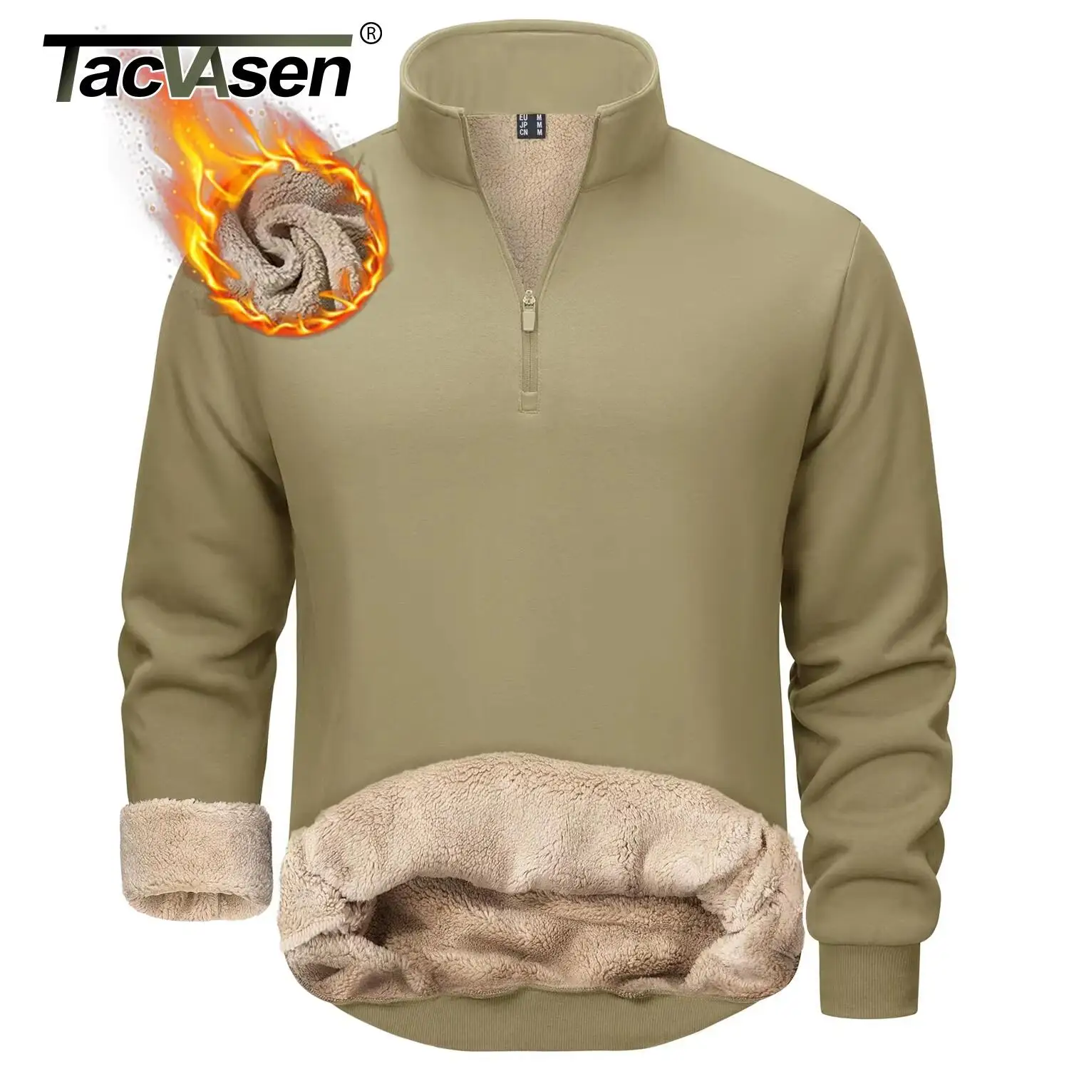 TACVASEN Mens Turtleneck Fleece Sweatshirts Casual Quarter Zip Sherpa Lined Sweatshirt Running Sports Hoodie Pullovers Tops Male
TACVASEN Mens Turtleneck Fleece Sweatshirts Casual Quarter Zip Sherpa Lined Sweatshirt Running Sports Hoodie Pullovers Tops Male