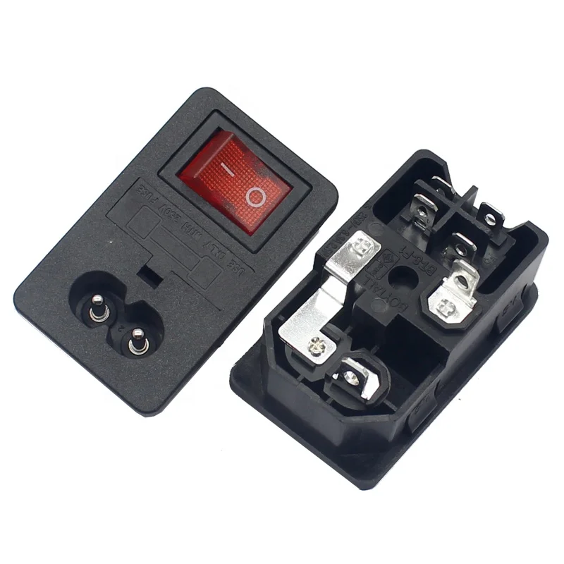 Шнур питания IEC 320 C8, разъем для штепсельной розетки с переключателем ВКЛ./ВЫКЛ. И предохранителем 250 В
Шнур питания IEC 320 C8, разъем для штепсельной розетки с переключателем ВКЛ./ВЫКЛ. И предохранителем 250 В