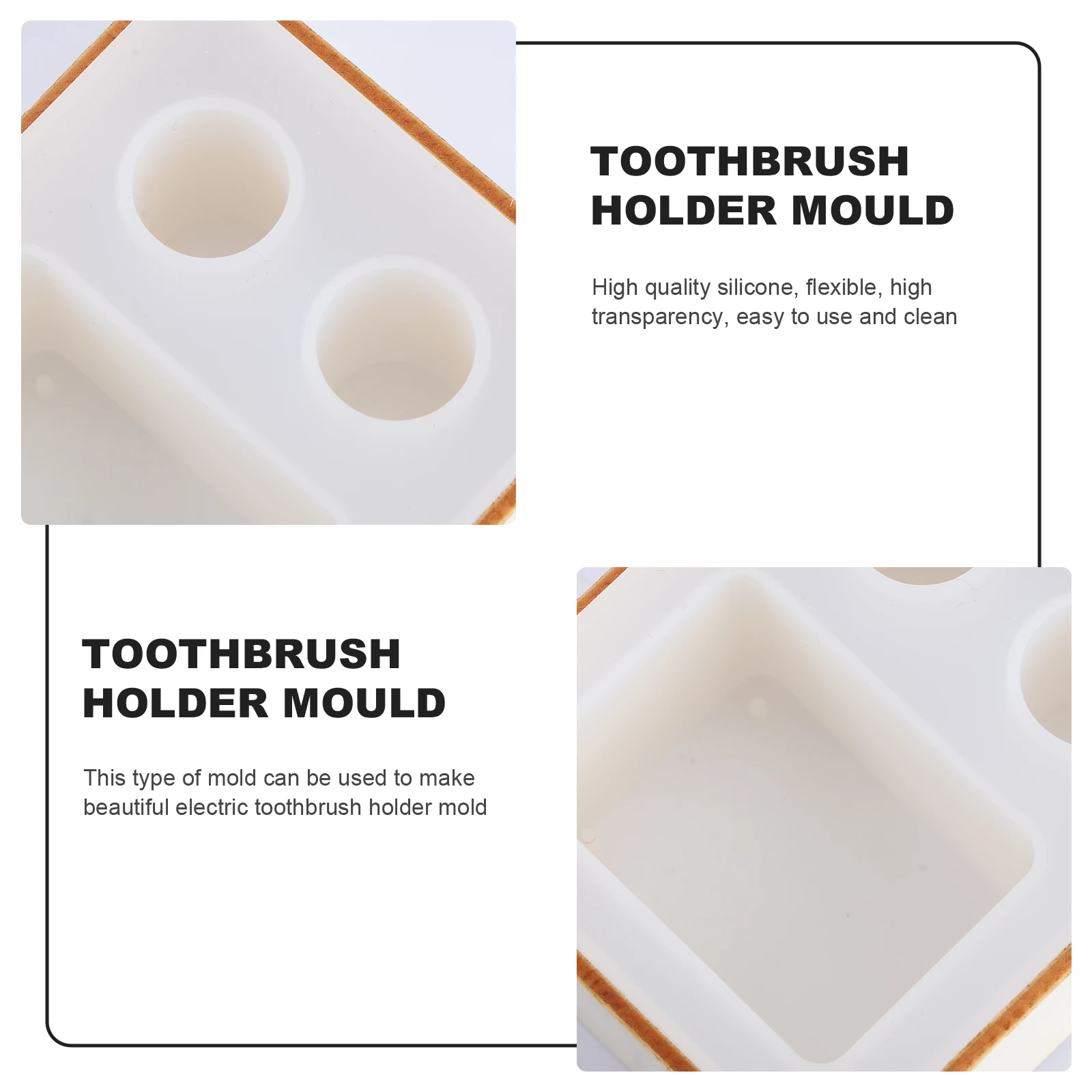 1 set 1 Set Silicone Toothbrush Holder Mold Cup Mold For Diy Crafts High Transparency Flexible Easy Cleaning Creative Handicraft 
1 set 1 Set Silicone Toothbrush Holder Mold Cup Mold For Diy Crafts High Transparency Flexible Easy Cleaning Creative Handicraft