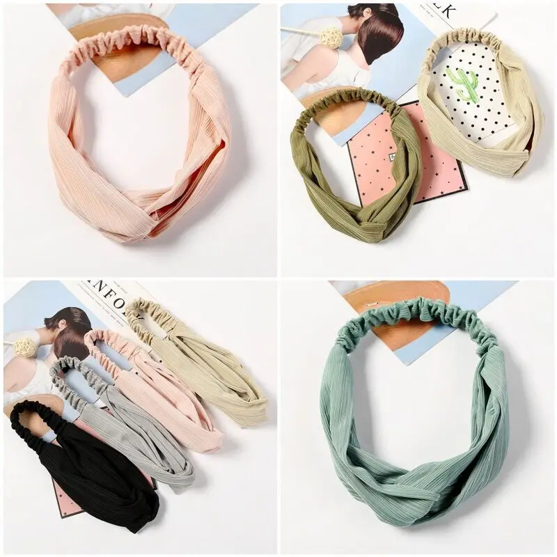 Ice Silk Sports Headband Cross Over Design Non-Slip for Women Korean Style Face Washing Autumn Daily Fashion Accessory 
Ice Silk Sports Headband Cross Over Design Non-Slip for Women Korean Style Face Washing Autumn Daily Fashion Accessory