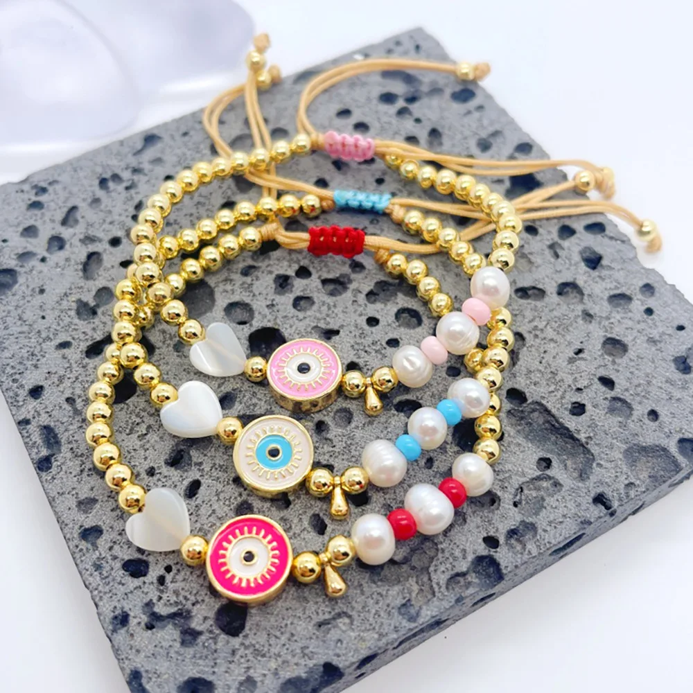 ZGMXR Rice bead bracelet Pearl Shell Bohemia Adjustable Heart shape Eyes Hand weaving Fashion Simple Woman Beaded bracelet
ZGMXR Rice bead bracelet Pearl Shell Bohemia Adjustable Heart shape Eyes Hand weaving Fashion Simple Woman Beaded bracelet