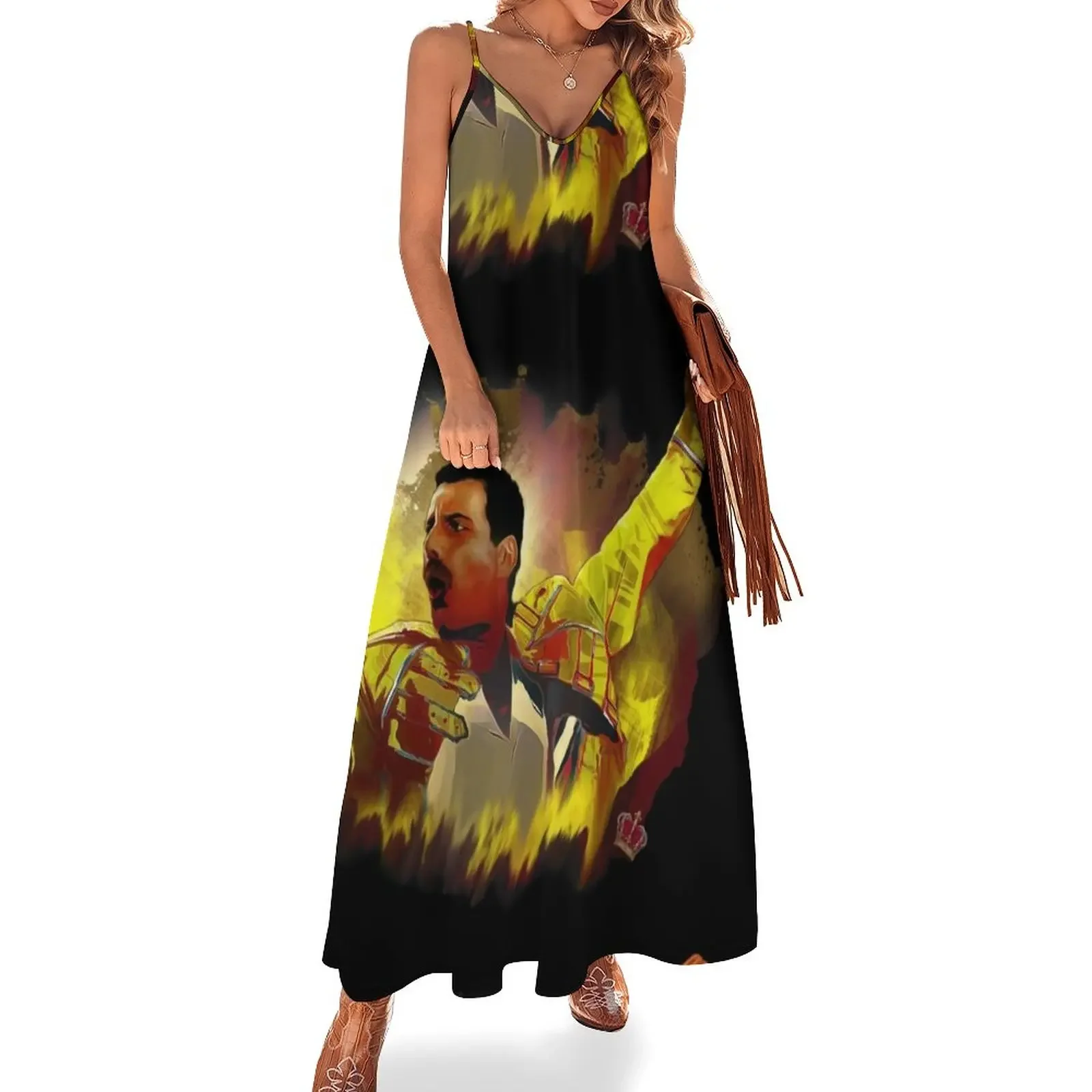 freddie on stage Sleeveless Dress Elegant gown Casual dresses Woman fashion wedding dresses for woman
freddie on stage Sleeveless Dress Elegant gown Casual dresses Woman fashion wedding dresses for woman