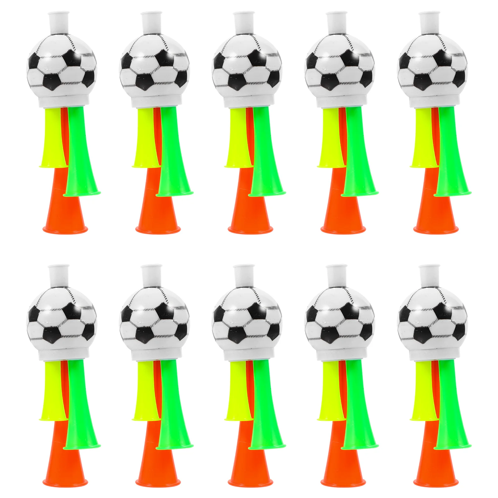 10 Pcs Football Horn Trumpet for Game Noise Maker Toy Cheering Toys Soccer Fans
10 Pcs Football Horn Trumpet for Game Noise Maker Toy Cheering Toys Soccer Fans