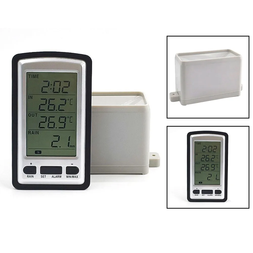 Digital Wireless Rain Gauge Weather Station With RCC Transmission Rain Monitor Complete Indoor-Outdoor Monitoring
Digital Wireless Rain Gauge Weather Station With RCC Transmission Rain Monitor Complete Indoor-Outdoor Monitoring
