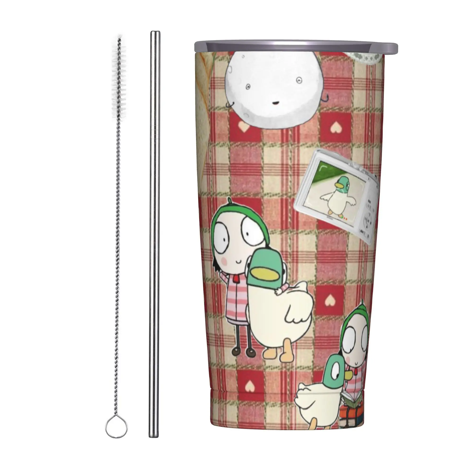 Sarah And Duck Tumbler Vacuum Insulated Coffee Cups Vacuum Flask Double Wall Mugs Hot Cold Drink 20oz
Sarah And Duck Tumbler Vacuum Insulated Coffee Cups Vacuum Flask Double Wall Mugs Hot Cold Drink 20oz