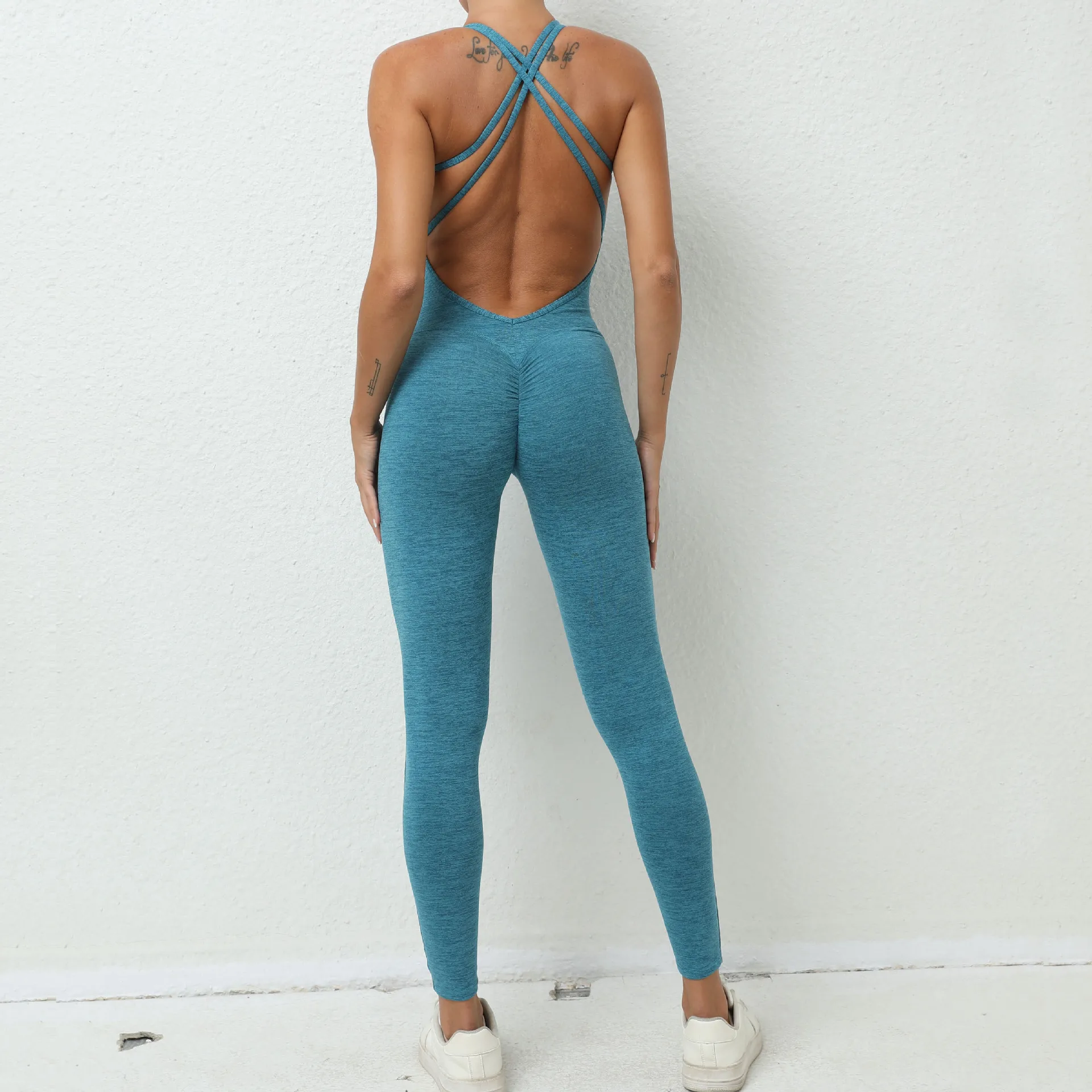 Seamless Yoga Jumpsuits Sports Fitness High Waist Peach Hip-lifting Beauty Back Jumpsuits Workout Clothes Gym Leggings for Women
Seamless Yoga Jumpsuits Sports Fitness High Waist Peach Hip-lifting Beauty Back Jumpsuits Workout Clothes Gym Leggings for Women