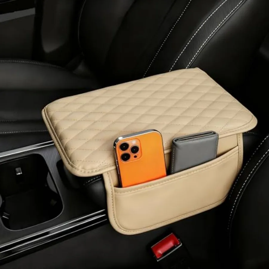 Upgraded, Leather Armrest Cushion Pad with 2 Storage Bags, Microfiber Soft Waterproof Seat Box Cover Protector, Car Interior De
Upgraded, Leather Armrest Cushion Pad with 2 Storage Bags, Microfiber Soft Waterproof Seat Box Cover Protector, Car Interior De