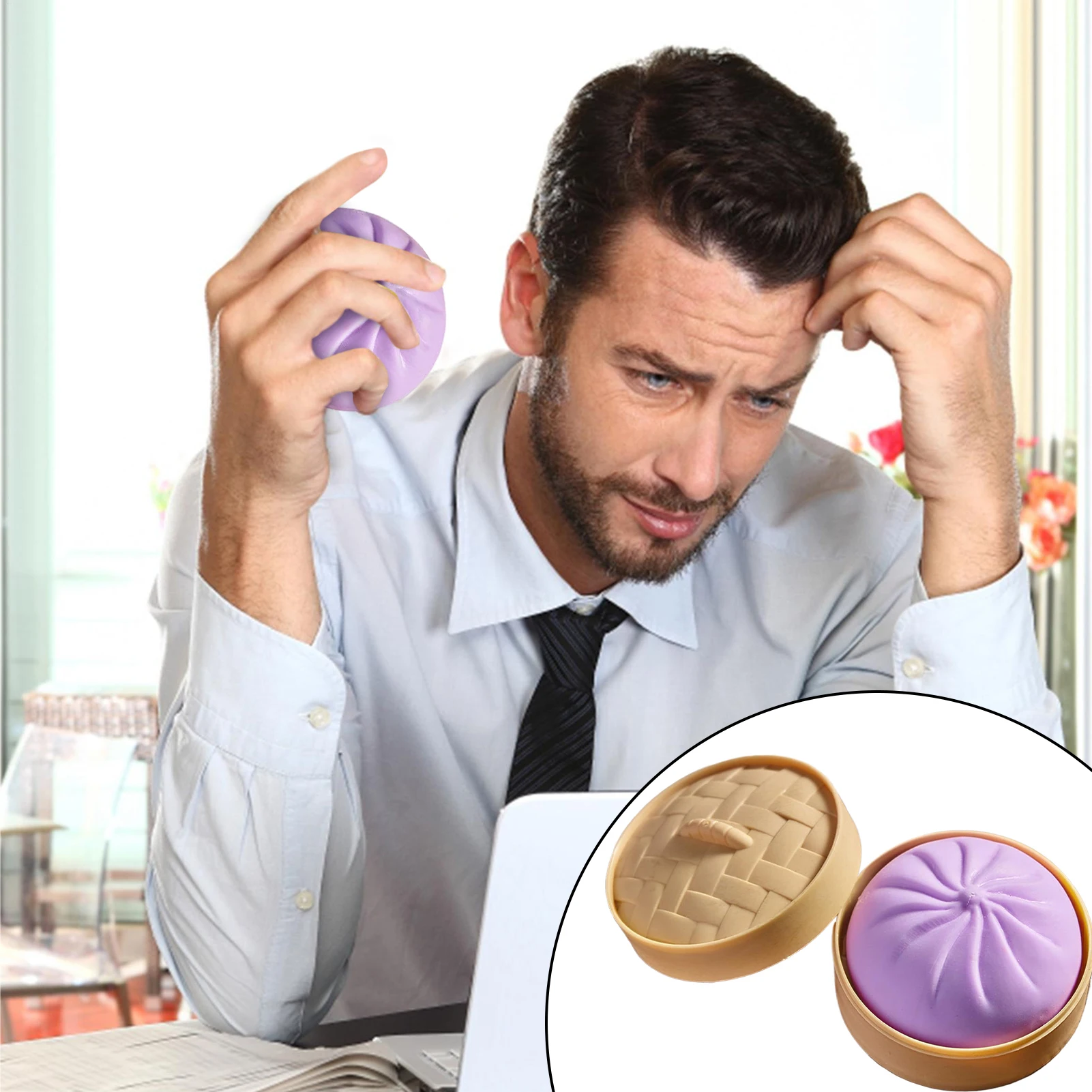 Dumpling Squeeze Balls - Funny Sensory Calming Fidget Toys for Stress Relief, Kids Adults Students, Home Office School Classroom
Dumpling Squeeze Balls - Funny Sensory Calming Fidget Toys for Stress Relief, Kids Adults Students, Home Office School Classroom