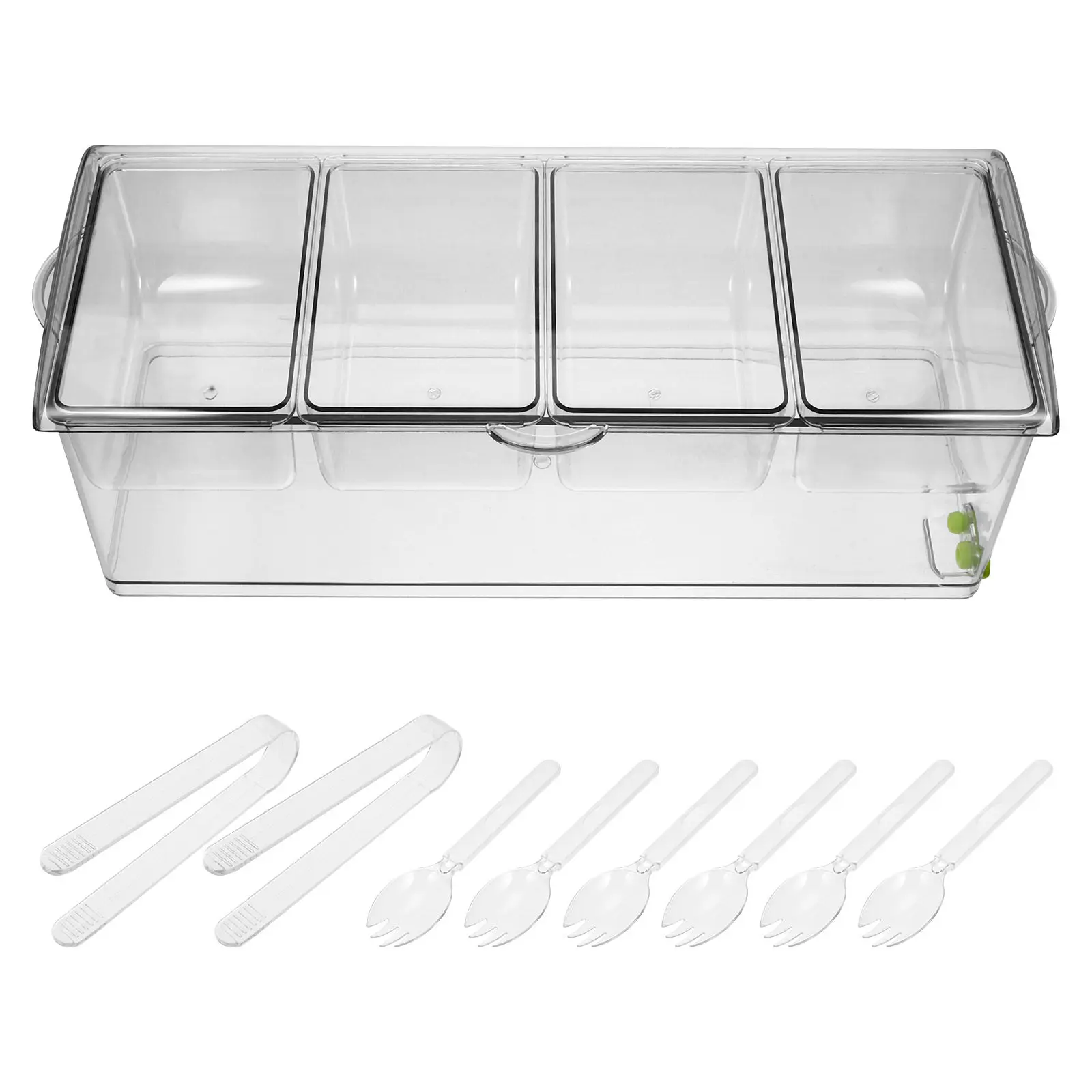 1Set Shock-Resistant 4-Compartment Food Preservation Box Freezer Lid Clips Spoons Kitchen Fridge Storage Container Organizer
1Set Shock-Resistant 4-Compartment Food Preservation Box Freezer Lid Clips Spoons Kitchen Fridge Storage Container Organizer