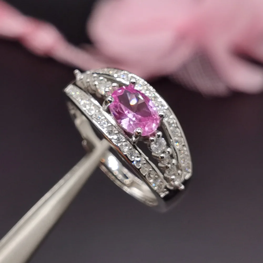 Design Style Pink Sapphire Ring for Daily Wear 0.7ct 5*7mm Man Made Pink Sapphire 925 Silve Ring with 3 Layers 18K Gold Plating
Design Style Pink Sapphire Ring for Daily Wear 0.7ct 5*7mm Man Made Pink Sapphire 925 Silve Ring with 3 Layers 18K Gold Plating