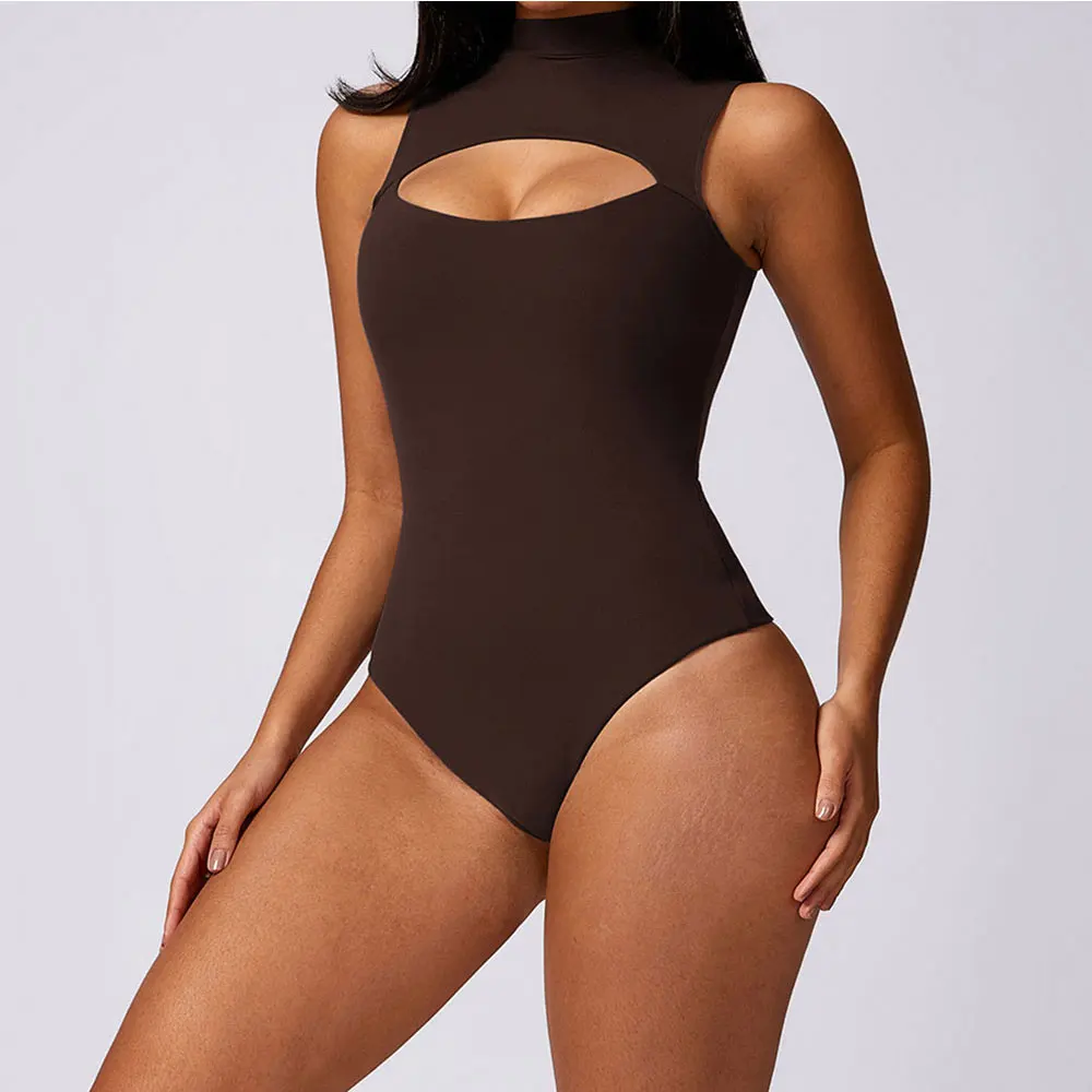 Women's Cutout Front T Shirt Sleeveless Bodysuit One-Piece Jumpsuits Gym Set Sportswear Fitness Tracksuit Sports Workout Clothes
Women's Cutout Front T Shirt Sleeveless Bodysuit One-Piece Jumpsuits Gym Set Sportswear Fitness Tracksuit Sports Workout Clothes