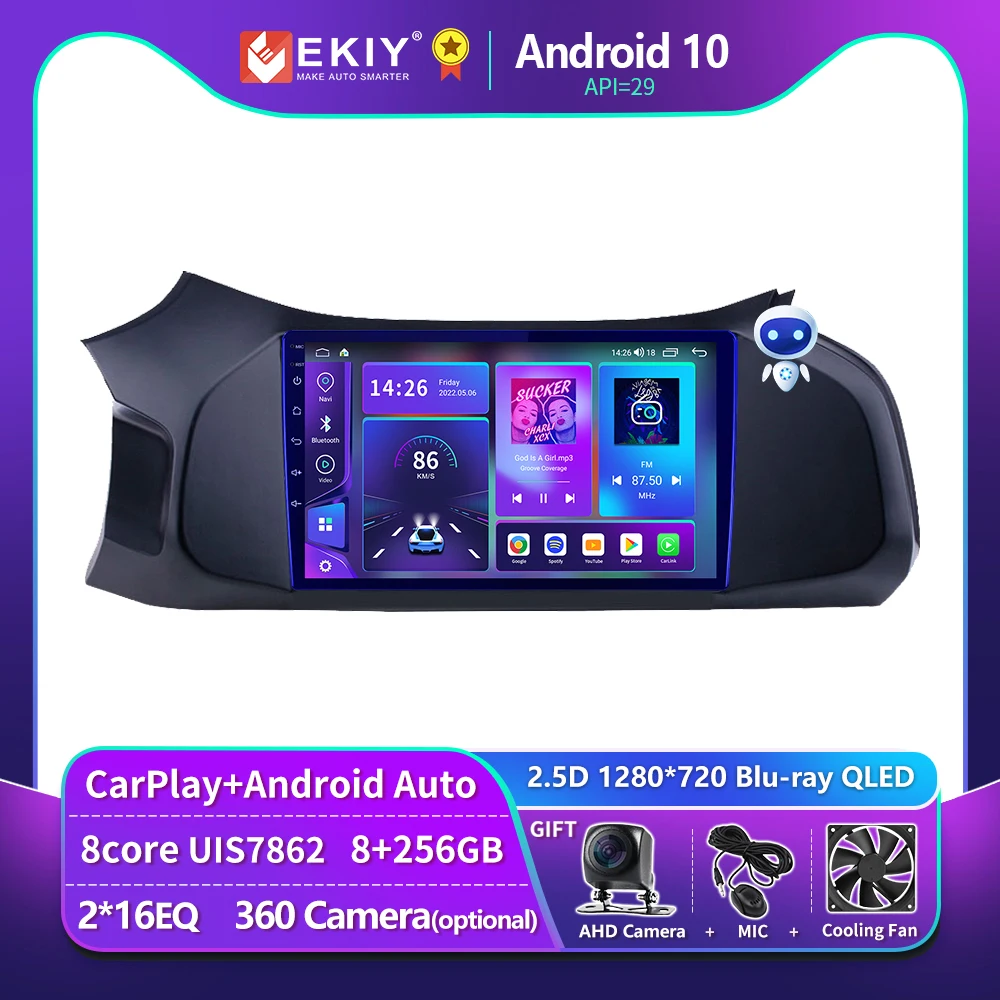 EKIY T900 9 дюймов 2 Din Android автомобильное радио для Chevrolet Onix 2012 - 2014 2015 2016- 2019 WIFI GPS CarPlay мультимедийный плеер
EKIY T900 9 дюймов 2 Din Android автомобильное радио для Chevrolet Onix 2012 - 2014 2015 2016- 2019 WIFI GPS CarPlay мультимедийный плеер