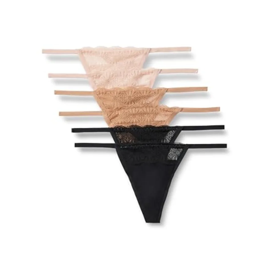 Amazon Essentials Women's Peached Microfiber with Lace Trim G-String
Amazon Essentials Women's Peached Microfiber with Lace Trim G-String