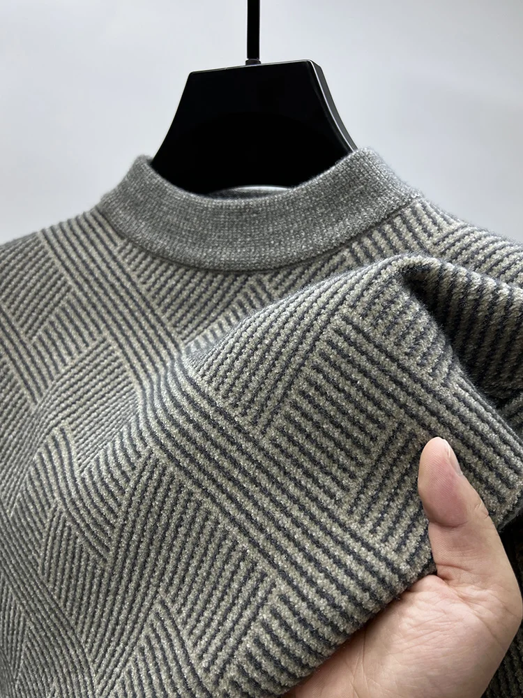 Thiened Knitted Sweater Casual f High Collar Men's Base irt Trendy Brand Men's Autumn Winter Faion Busin Casual
Thiened Knitted Sweater Casual f High Collar Men's Base irt Trendy Brand Men's Autumn Winter Faion Busin Casual