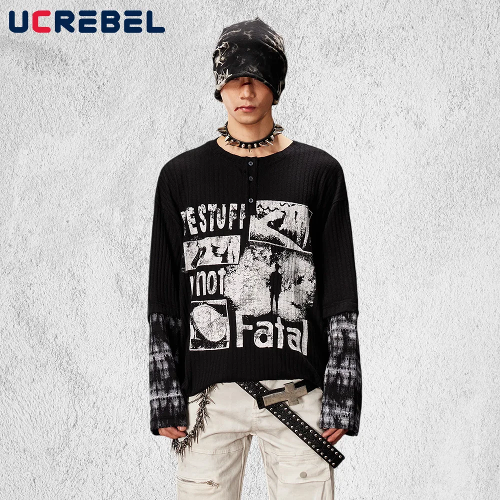 Мужская трикотажная футболка с длинным рукавом и воротником-хенли, имитация двухслойности, с портретным принтом, в стиле ретро, для повседневной носки, весенняя, свободного кроя
Мужская трикотажная футболка с длинным рукавом и воротником-хенли, имитация двухслойности, с портретным принтом, в стиле ретро, для повседневной носки, весенняя, свободного кроя