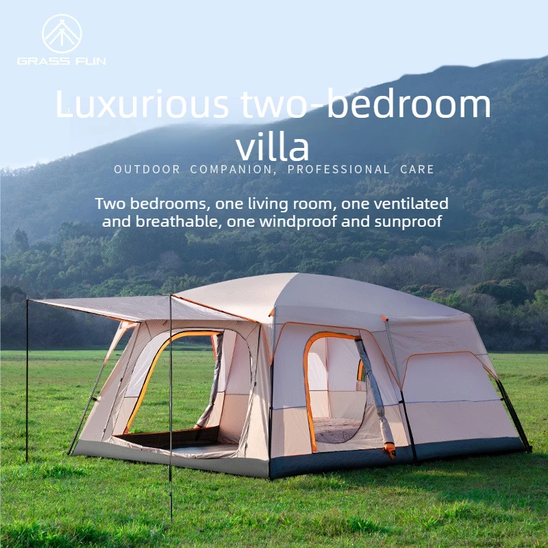 Upgraded 4 Season Camping Tent 3-12 Person Waterproof Windproof Double Layer 2 Room Family Outdoor Backpacking Equipment
Upgraded 4 Season Camping Tent 3-12 Person Waterproof Windproof Double Layer 2 Room Family Outdoor Backpacking Equipment