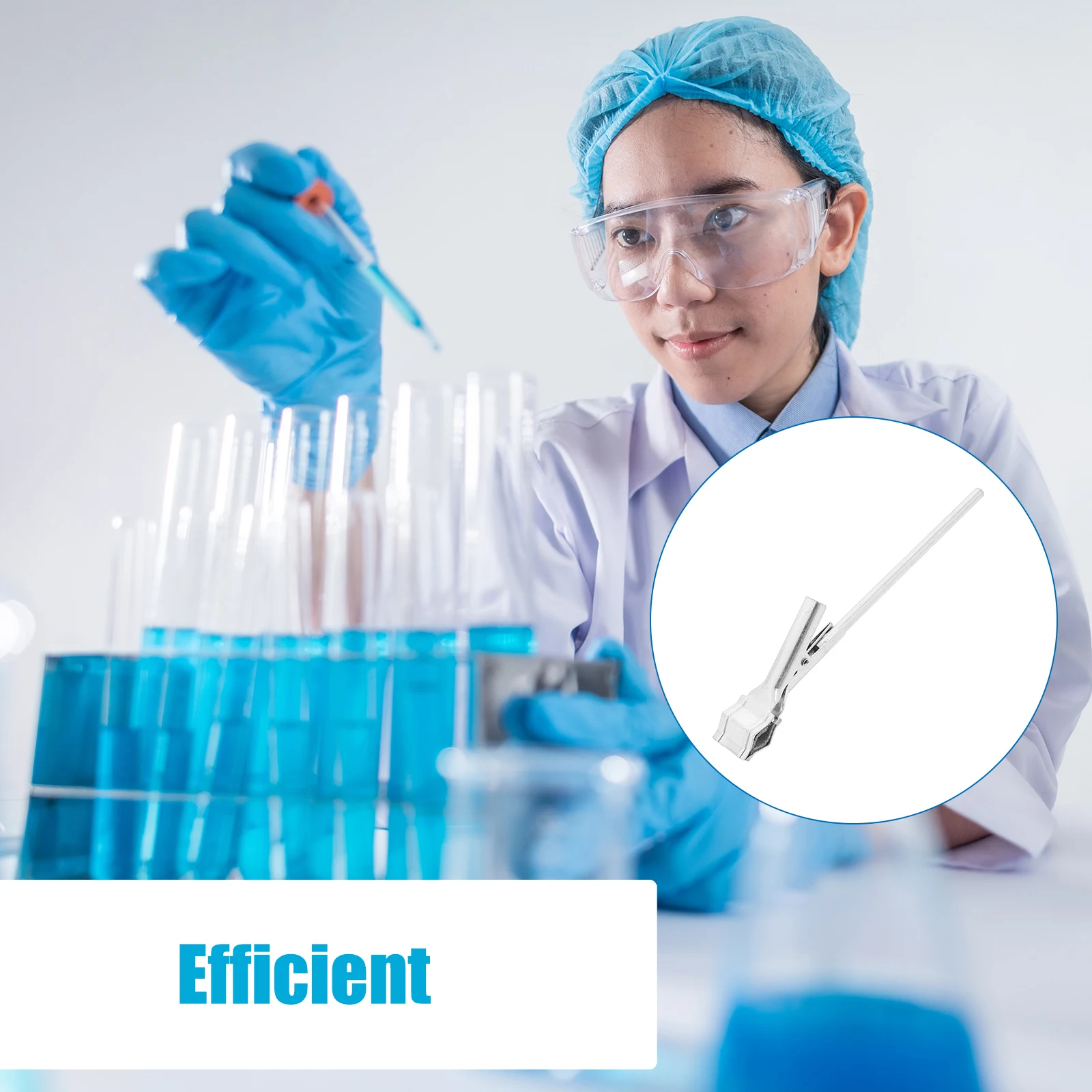 Iron Test Tube Holder with Adjustable Clamp for Lab Chemistry Experiments Stable Grip for Glassware and Beakers on Ring Stands
Iron Test Tube Holder with Adjustable Clamp for Lab Chemistry Experiments Stable Grip for Glassware and Beakers on Ring Stands