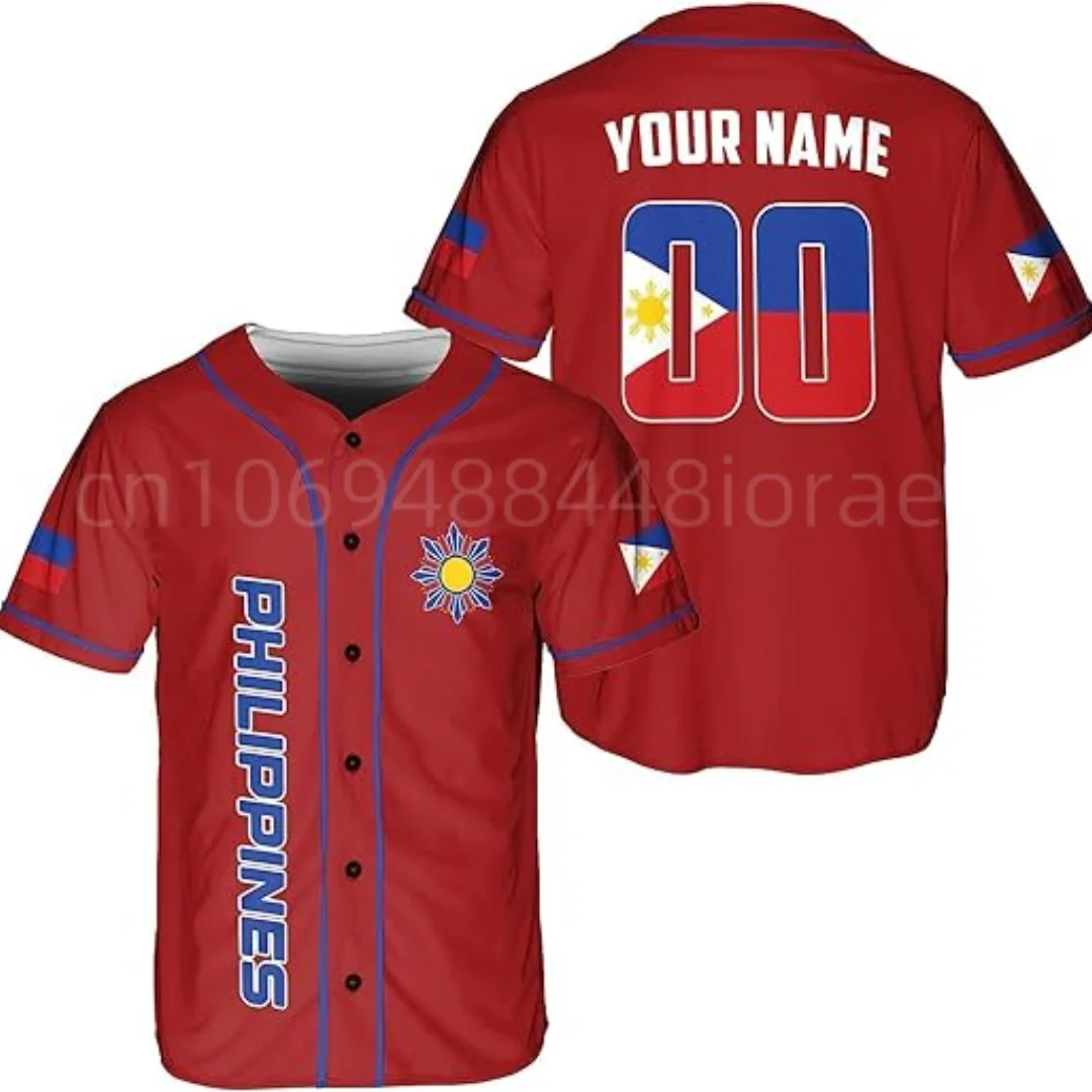 New Philippines flag Customize Your Name Baseball Jersey Shirt Baseball Shirt 3D Printed Men's Shirt Casual Shirts hip hop Top
New Philippines flag Customize Your Name Baseball Jersey Shirt Baseball Shirt 3D Printed Men's Shirt Casual Shirts hip hop Top