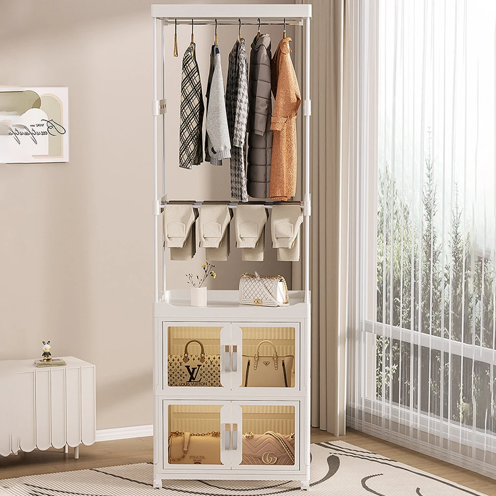 Mobile Wardrobe Clothes Organizer Large Capacity Clothing Storage Shelf with Wheels Wardrobe Closet Rack for Home Storage
Mobile Wardrobe Clothes Organizer Large Capacity Clothing Storage Shelf with Wheels Wardrobe Closet Rack for Home Storage
