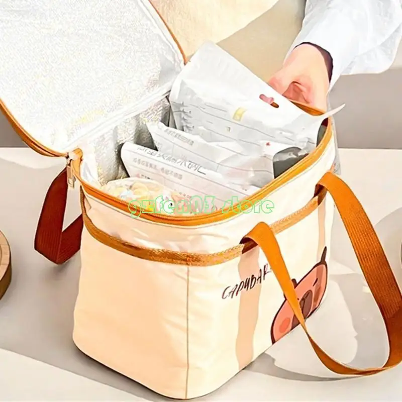 W0YC Portable Capybara Lunch Bag Insulated Storage Container with Aluminum Foils Lining Lunch Transport Solution
W0YC Portable Capybara Lunch Bag Insulated Storage Container with Aluminum Foils Lining Lunch Transport Solution