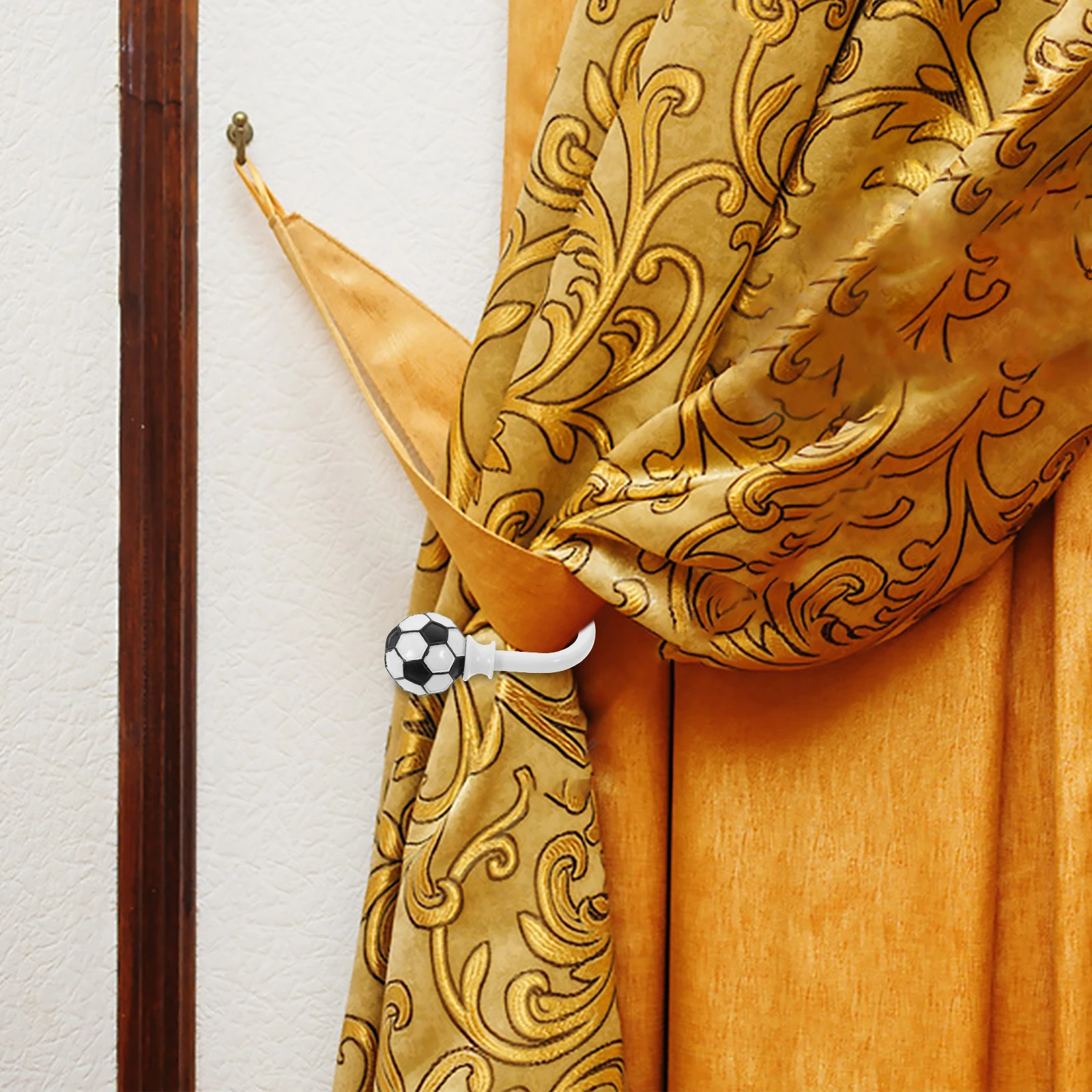 U shaped Football Curtain Tieback Metal Resin Wall Mount Holdback Drapery Hook Easy Fixing Solution Practical Modern
U shaped Football Curtain Tieback Metal Resin Wall Mount Holdback Drapery Hook Easy Fixing Solution Practical Modern