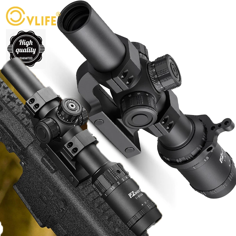Rifle Scopes 1-8x24 LPVO Rifle Scope Cantilever Mount Illuminated Rangefinder Reticle Scope Second Focal Plane Zero Reset for Hu
Rifle Scopes 1-8x24 LPVO Rifle Scope Cantilever Mount Illuminated Rangefinder Reticle Scope Second Focal Plane Zero Reset for Hu