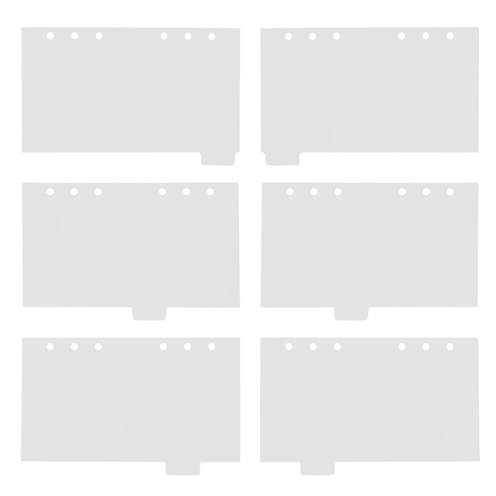 6pcs Acrylic Binder Cover A6 Transparent Notebook Shell Refillable Diy Journal Organizer For Budget Binder Loose Leaf Pages
6pcs Acrylic Binder Cover A6 Transparent Notebook Shell Refillable Diy Journal Organizer For Budget Binder Loose Leaf Pages