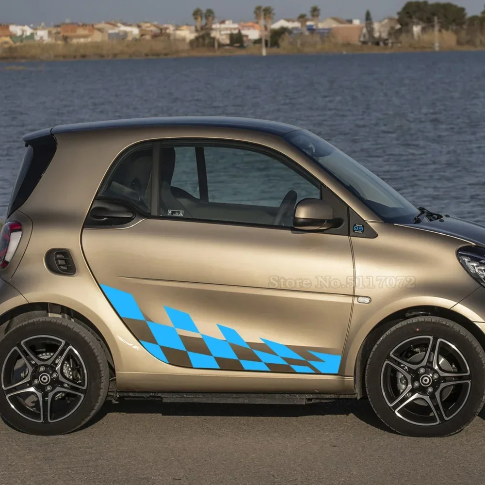 Car Door Side Lattice Vinyl Film Stickers For Mercedes Benz Smart Fortwo W453 W451 2PCS Racing Auto Body Decor Decal Accessories
Car Door Side Lattice Vinyl Film Stickers For Mercedes Benz Smart Fortwo W453 W451 2PCS Racing Auto Body Decor Decal Accessories