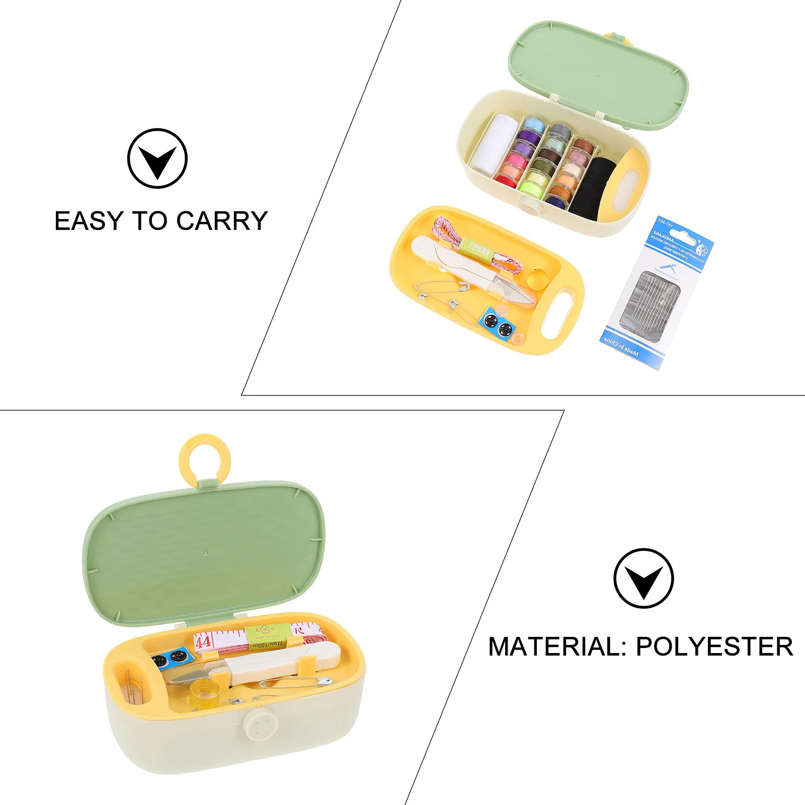 1Set Sewing Kit Box Portable Needle Thread Organizer Compact Storage to Carry Hand Sewing Tools Needle and Thread Box
1Set Sewing Kit Box Portable Needle Thread Organizer Compact Storage to Carry Hand Sewing Tools Needle and Thread Box