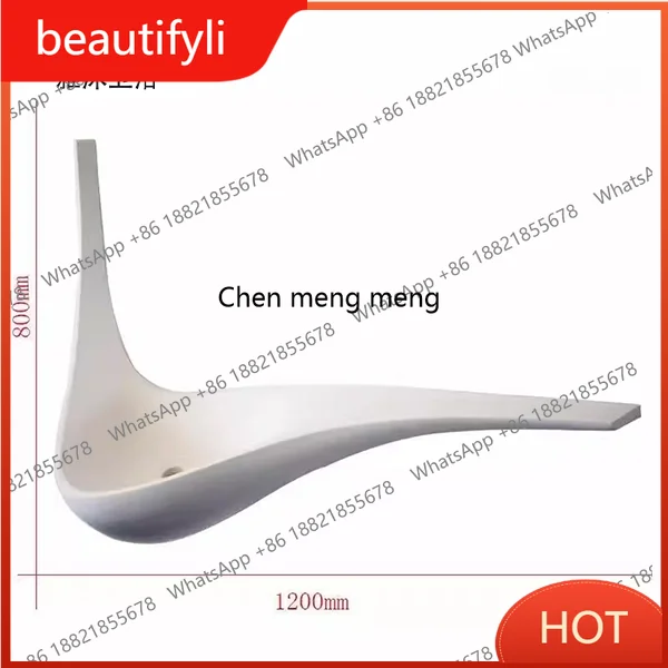 A139 Modern light luxury simple art hanging wall special-shaped washbasin artificial stone basin hotel B&B
A139 Modern light luxury simple art hanging wall special-shaped washbasin artificial stone basin hotel B&B