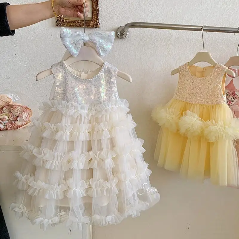2025 Summer New Sweet and Cute Cake dress for Girls, Children's Fresh Princess Baby Birthday Dress
2025 Summer New Sweet and Cute Cake dress for Girls, Children's Fresh Princess Baby Birthday Dress